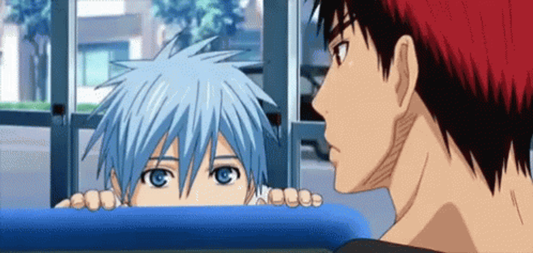 Anime Kuroko Basketball  Tetsuya Taiga Kagami Bus Ride GIF