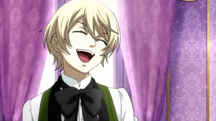 Anime Laugh Alois Trancy Black Butler GIF