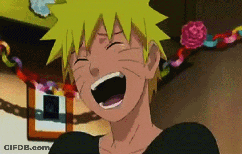 Anime Laugh Naruto Uzumaki GIF