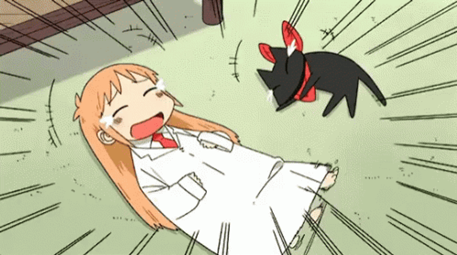 Anime Laugh Nichijou The Professor GIF