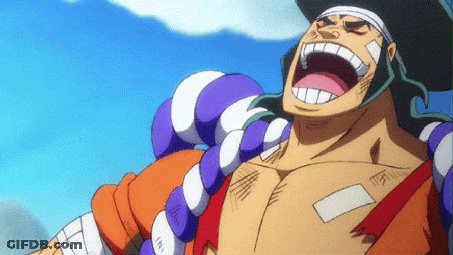 Anime Laugh One Piece Kozuki Oden GIF