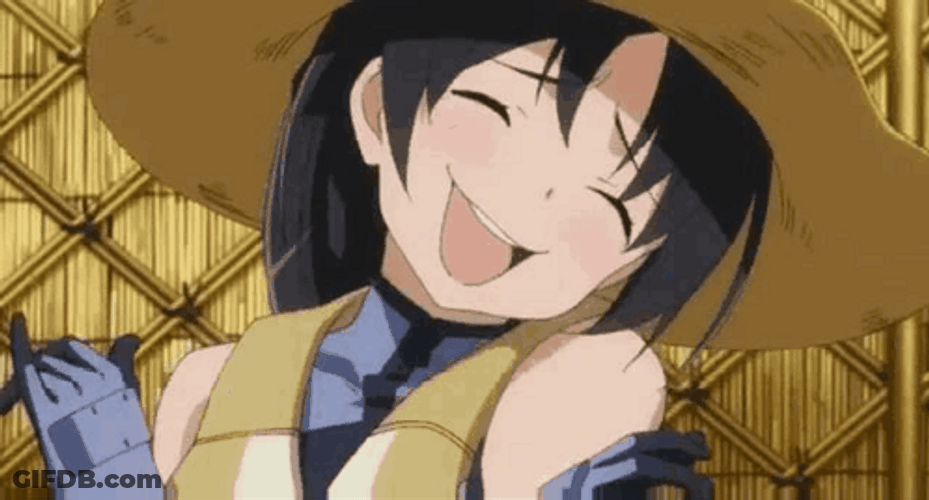 Anime Laugh Sky Girls Eika Ichijo GIF