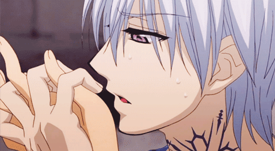Anime Lick Hand GIF