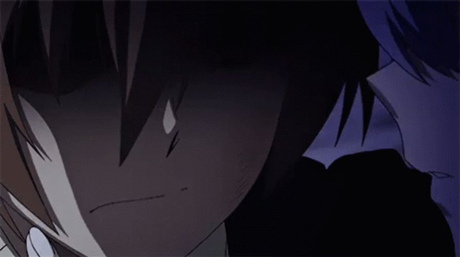 Anime Lick Man Startled GIF