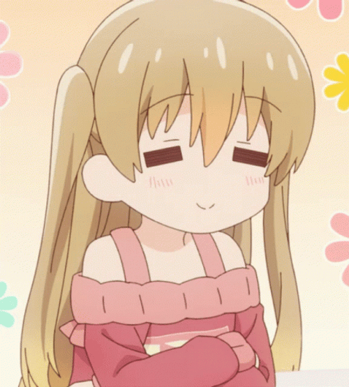 Anime Loop Girl Head Nod GIF