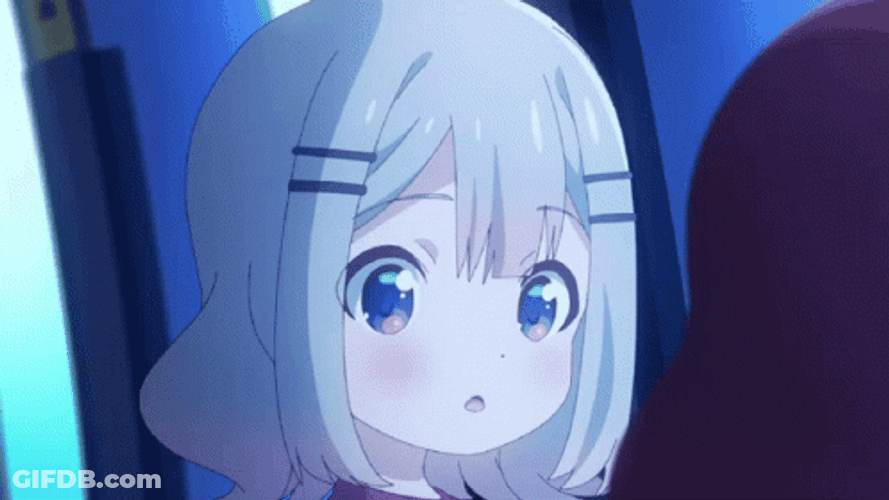 Anime Loop Shock Cute Girl GIF