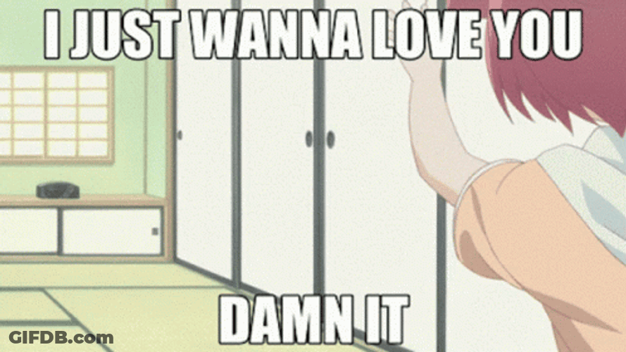 Anime Love YuruYuri Chasing Akari GIF
