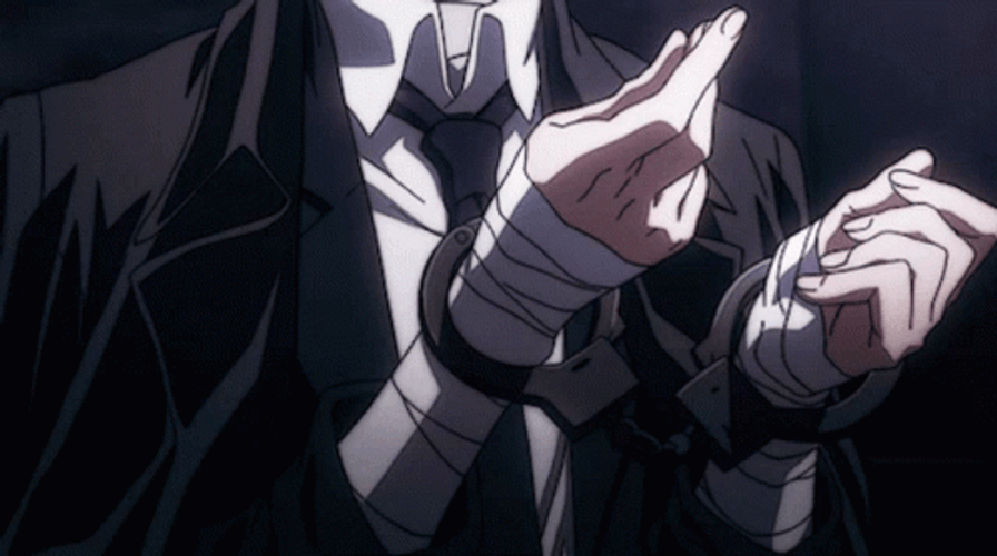 Anime Mafia Handcuffs Off GIF