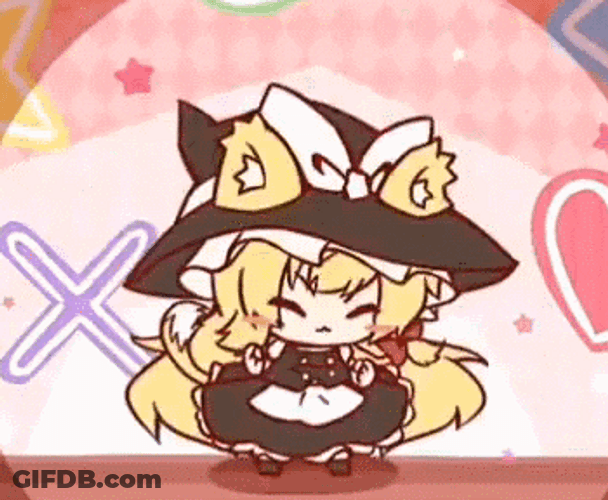 Anime Marisa Kirisame X Wall GIF