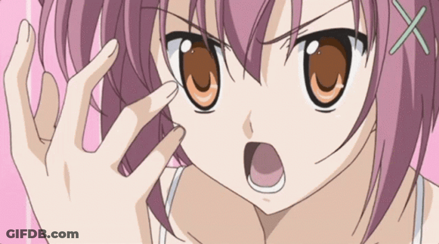 Anime Mariya Mikado Shake Fist GIF