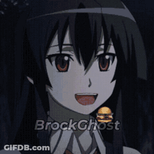 Anime Meme Akame Eating Animated Burger GIF