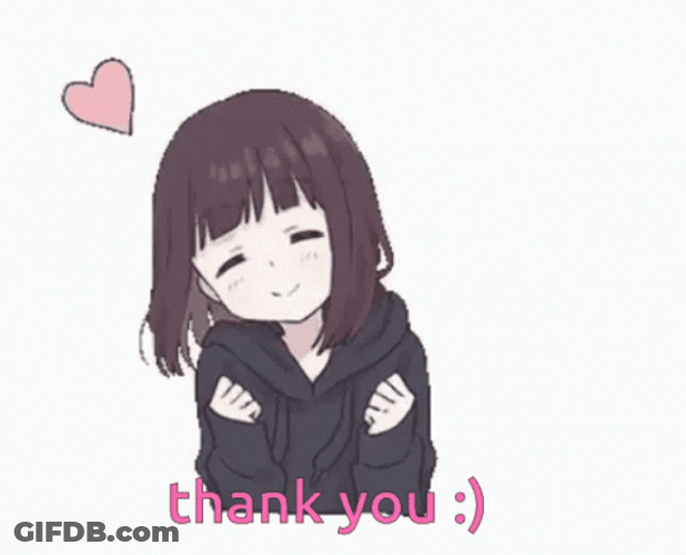 Anime Menhera Heart Smiling Thank You GIF