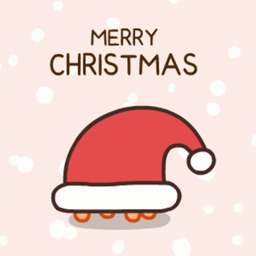 Anime Merry Christmas Dinosaur GIF