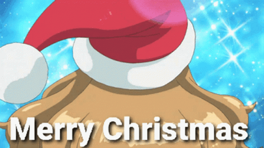 Anime Merry Christmas Santa Girl GIF