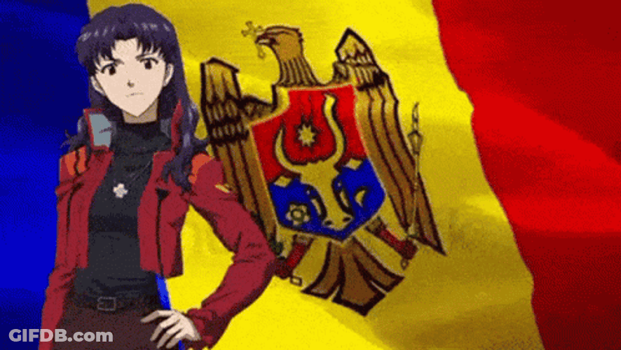 Anime Misato Katsuragi Moldova GIF