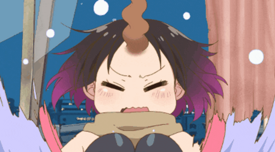 Anime Miss Koboyashi Tantrums GIF