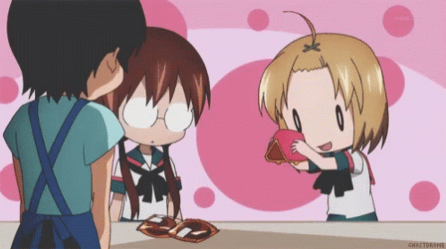 Anime Money Empty Wallet A Channel GIF
