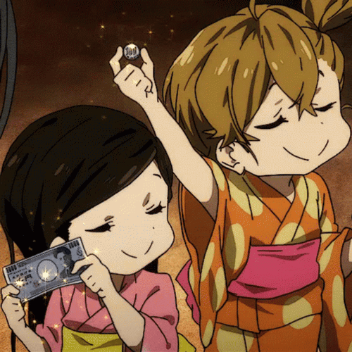Anime Money Happy Proud Barakamon GIF