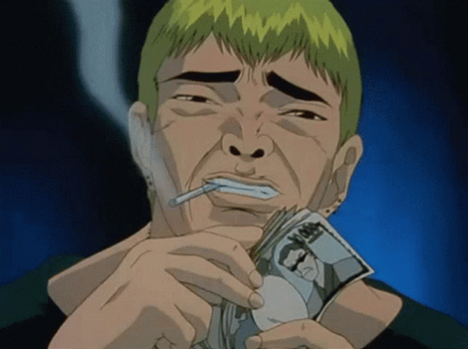 Anime Money Smoke Great Teacher Onizuka GIF