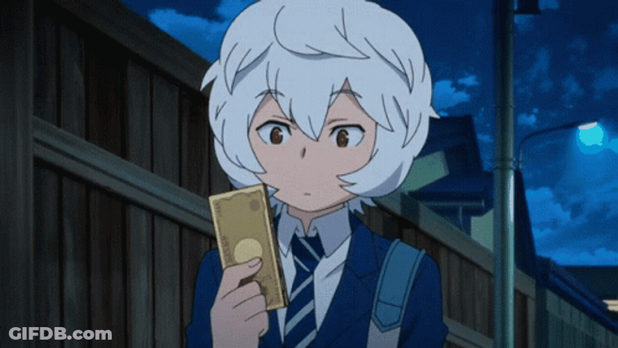 Anime Money Throw World Trigger GIF