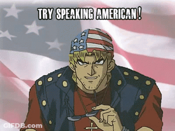 Anime Murica Speaking American Language GIF