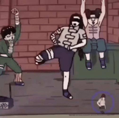 Anime Naruto Neji Dancing GIF