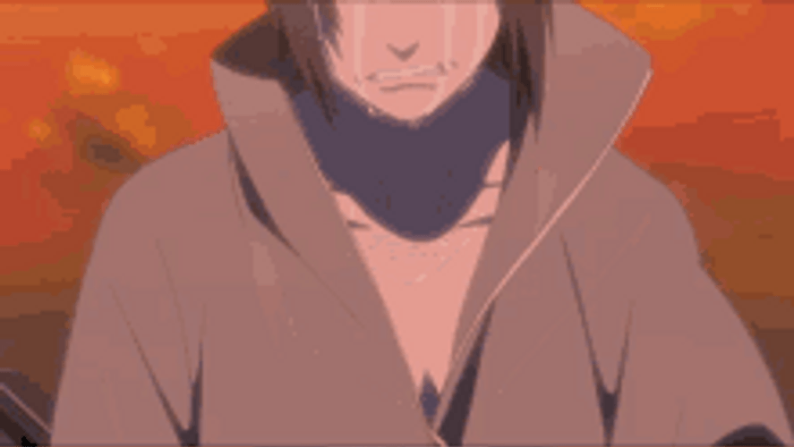 Anime Naruto Sasuke Shedding Tears GIF