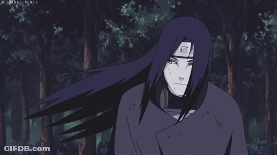 Anime Naruto Shippuden Sorrowful Orochimaru GIF