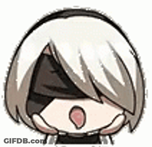 Anime Nier Head Brain Blast GIF