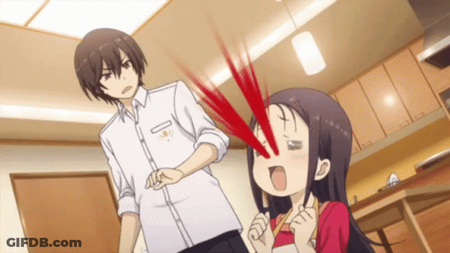 Anime Nose Bleed Ayumi Otosaka Excited GIF