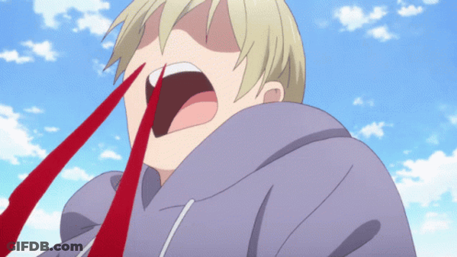 Anime Nose Bleed Blend S Blast Off GIF