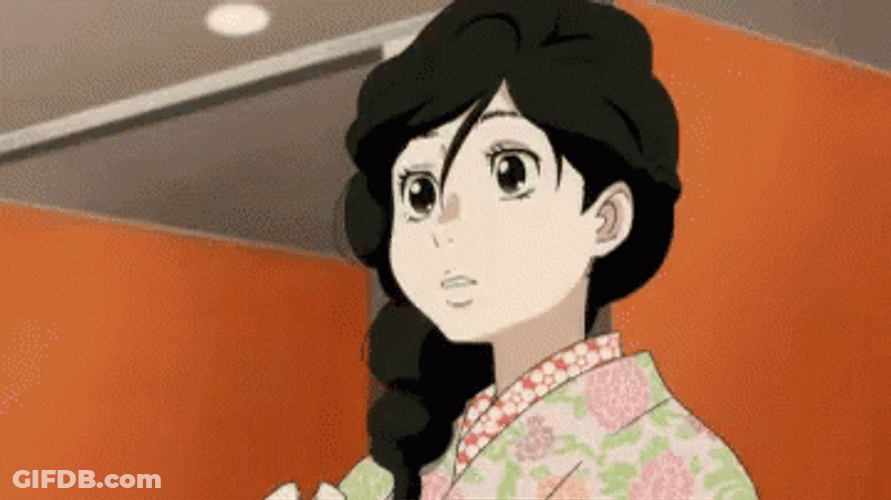 Anime Nose Bleed Cewek Mimisan White Eyes GIF
