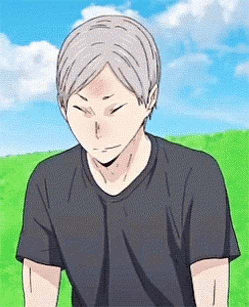 Anime Nose Bleed Haikyu Lev GIF
