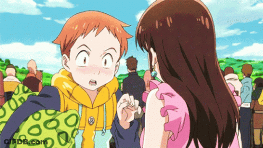 Anime Nose Bleed King Seven Deadly Sins GIF