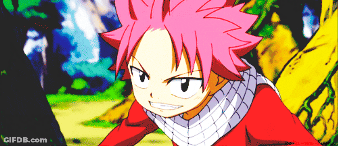 Anime Nose Bleed Natsu Fairy Tail Wipe GIF