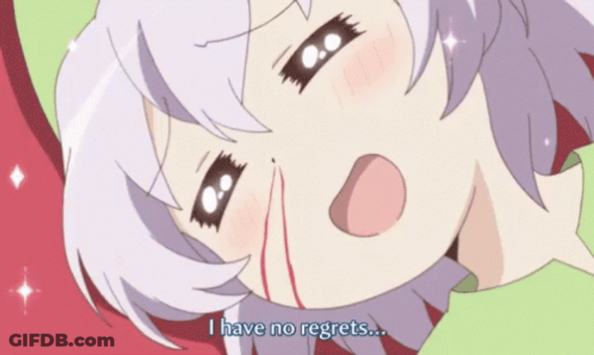 Anime Nose Bleed No Regrets Yuru Yuri GIF