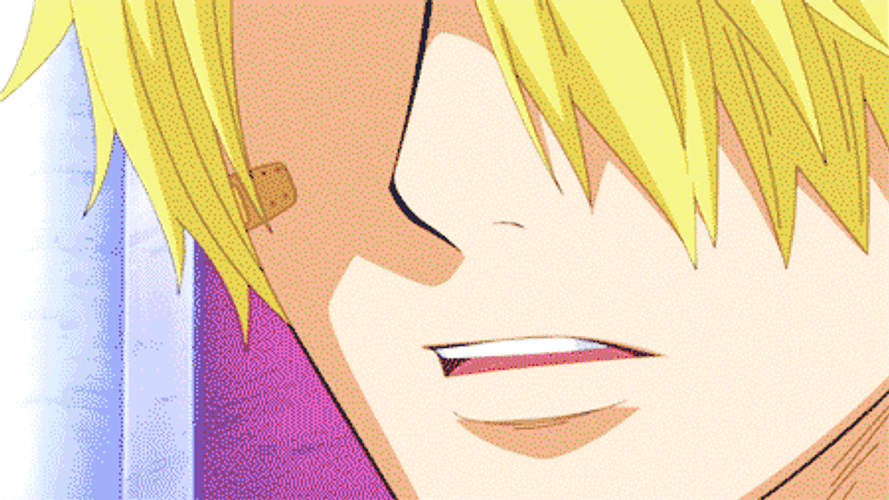 Anime Nose Bleed One Piece Sanji Flying GIF
