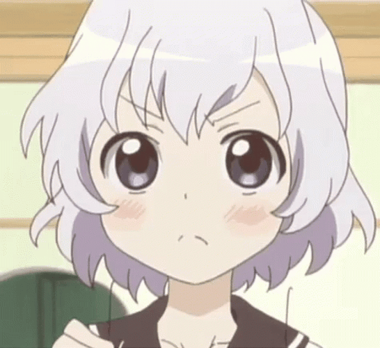 Anime Nose Bleed Yuru Yuri Determined Look GIF