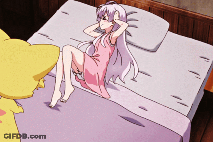 Anime Not Listening Lying Bed GIF