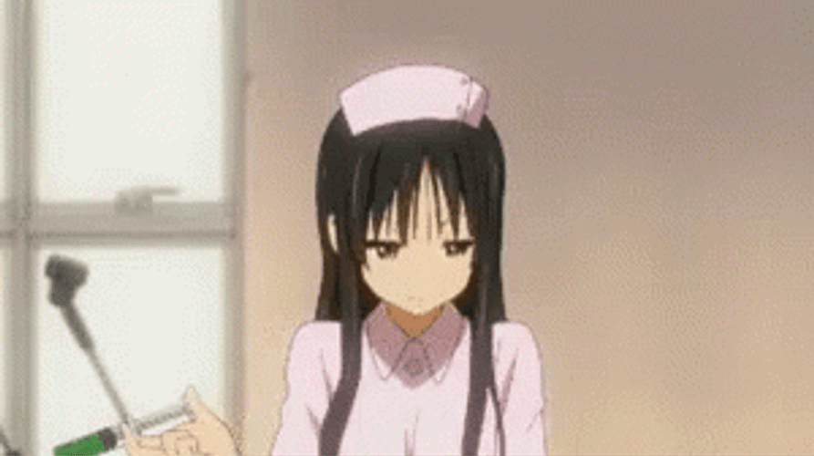 Anime Nurse K-On Miyo Akiyama GIF