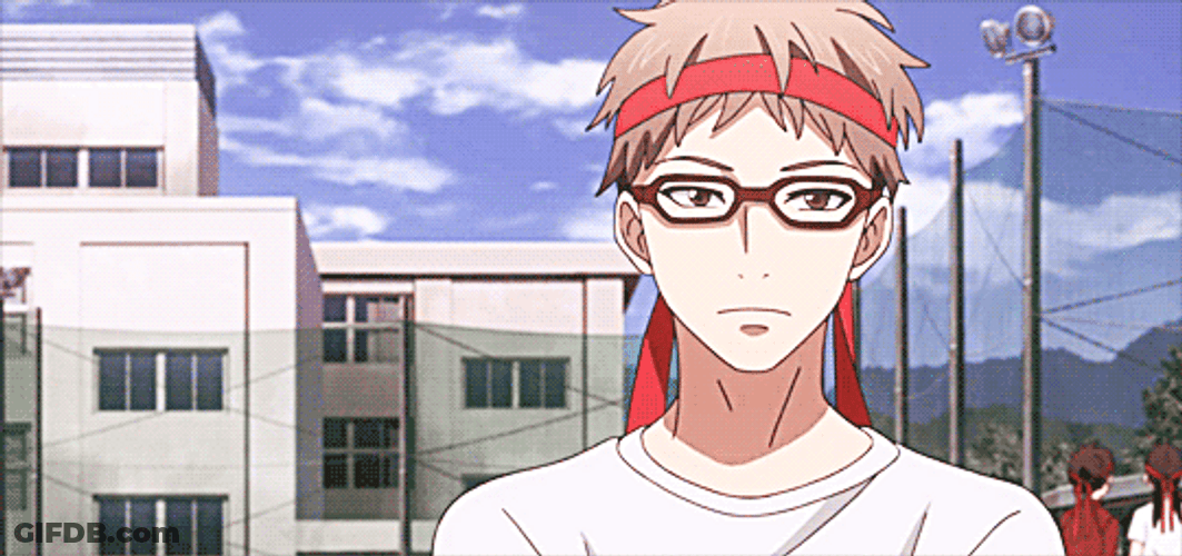 Anime Orange Saku Poker Face GIF
