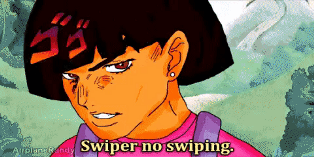 Anime Parody Dora Mimics Josuke Higashikata GIF