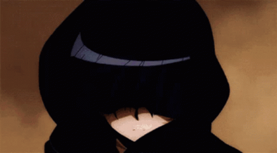 Anime PFP Akame Black Hood GIF