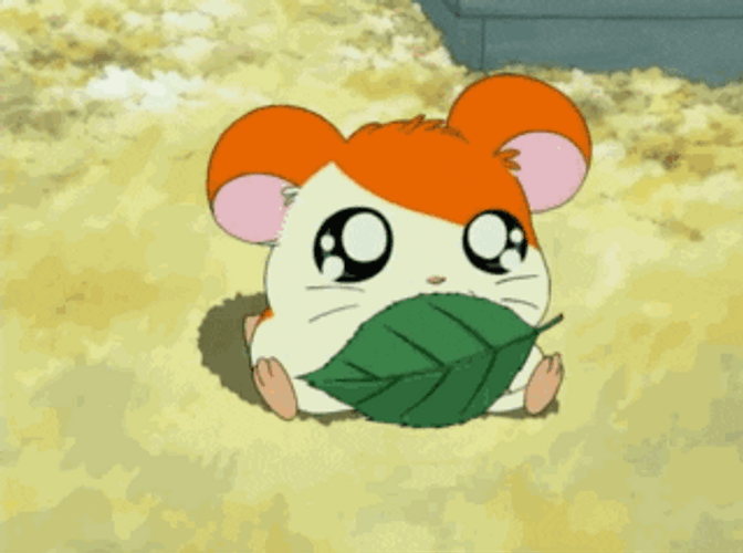 Anime PFP Cute Happy Hamtaro GIF