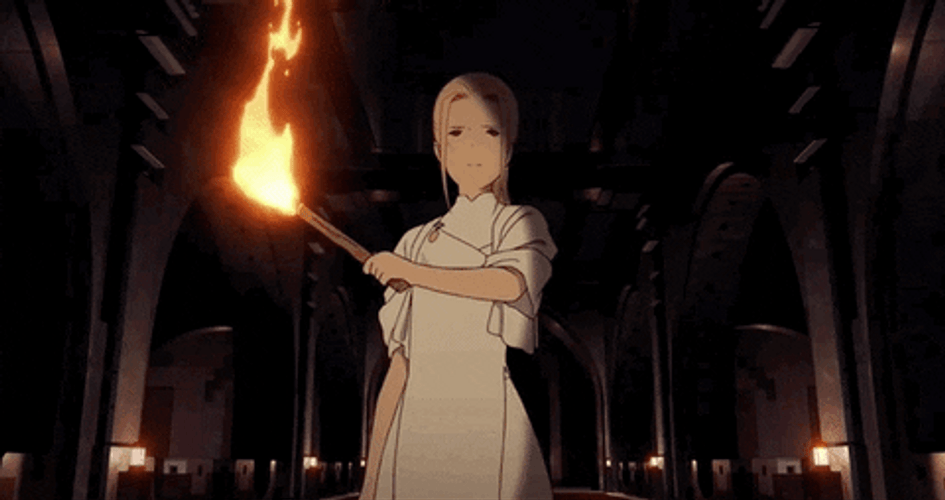 Anime PFP Maquia Leilia Fire GIF