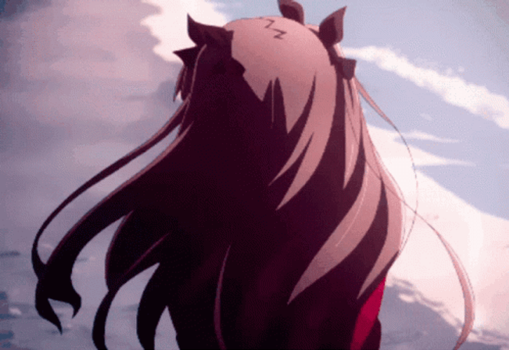 Anime PFP Rin Tohsaka Beach GIF