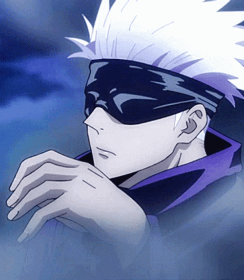 Anime PFP Satoru Gojo Wave GIF