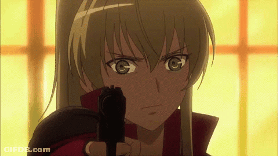 Anime Phantom Requiem Gun Shooting GIF