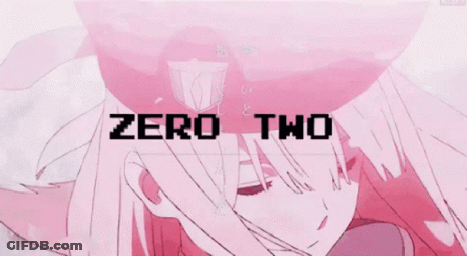Anime Pink Hair Zero Two GIF