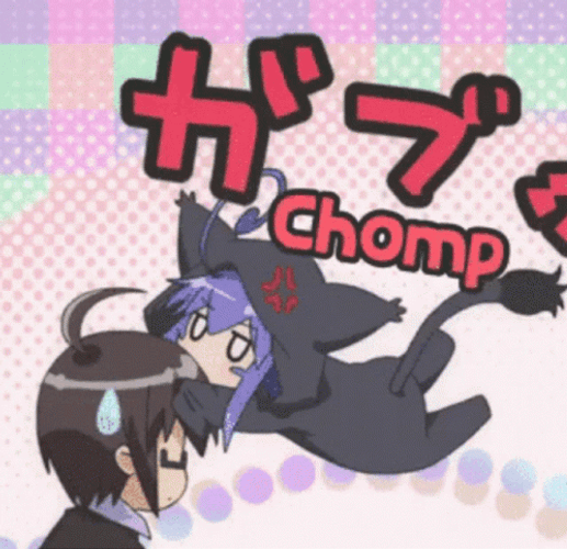Anime Place To Place Chomp GIF
